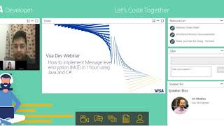 Visa Developer Webinar on How to Implement Message Level Encryption