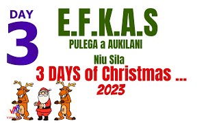 E.F.K.A.S Pulega a Aukilani, Niu Sila : 3 DAYS of Christmas 2023 - DAY 3 (17 Tēsema 2023)