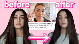 I tried Madison Beer’s Vogue glowy/natural makeup routine *trending on tiktok*