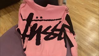 Stussy Holiday '22 Season Collection Delivery 1 - Stock Sweater Pink