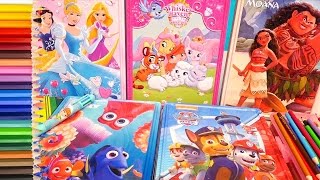 Coloring Paw Patrol, Disney Princess, Moana | Toys and Dolls Activities for Children | Sniffycat