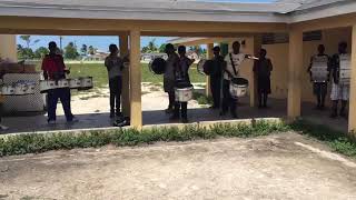 Rampage drumline rehearsal