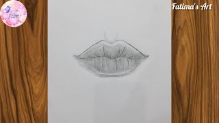 Lips Drawing Easy ||easily step by step for beginners #art #creative #drawing #beginners