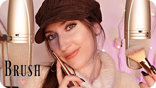 ASMR Mic Brushing YOU To Sleep 💤 Ear \u0026 Windshield Brushing \u0026 Close Whisper to Distract your Thoughts