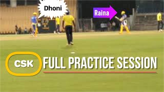 Dhoni and Raina practicing for CSK || IPL 2020 Feb
