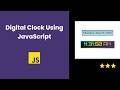 Build a Digital Clock Using HTML, CSS & JavaScript | Beginner Friendly Tutorial