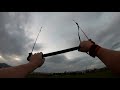 power kiting with my prism tantrum 250 parafoil kite in strong gusty wind