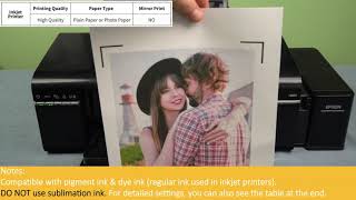 TransOurDream|EASY PRESS Tutorial of TRU-WOOD HEAT TRANSFER PAPER INKJET 1.0