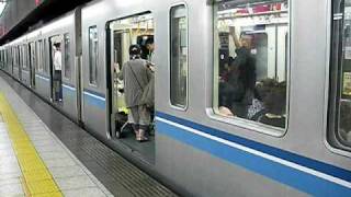 [tokyo metro]東京地下鉄東西線　05系電車　14F 三菱GTO VVVF　茅場町駅