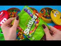 crinkle heaven unboxing m u0026m s u0026 skittles in colorful candy tins