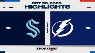 NHL Highlights | Kraken vs. Lightning - October 30, 2023