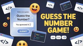 Guess the number game using HTML CSS and JavaScript | Pro Developing Champs