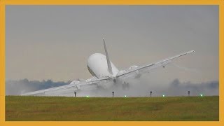 飛機降落遇側風，直擊驚險撞地一刻 │Aircraft Emergency Landings