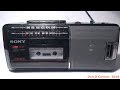 1989 Sony Radio Cassette-Corder; CFM-140