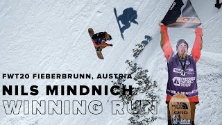 FWT20 Fieberbrunn Austria | Nils Mindnich Snowboard Men Winning Run