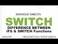 SWITCH Function (Multiple IF conditions, IFS function) - Google Sheets - similar in Excel