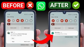 🔥 How to Hide WhatsApp Name & Message Preview From Notification Bar 🔥 WhatsApp Tips & Tricks 2023