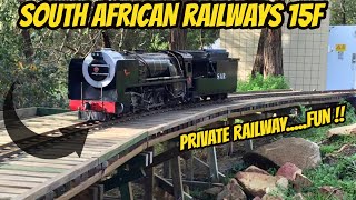 South African Railways 15F , 5" gauge Live steam locomotive 4-8-2  700kg load test