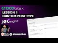 Crocoblock Lesson 1 - JetEngine Custom Post Type - Wordpress Tutorial - Basics