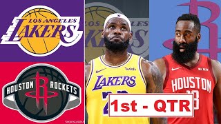 Houston Rockets vs Los Angeles Lakers - Highlights 1st Quarter | NBA Season 2021