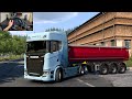 Transporting stones using a Scania S BEV - Euro Truck Simulator 2 | G29 + Shifter