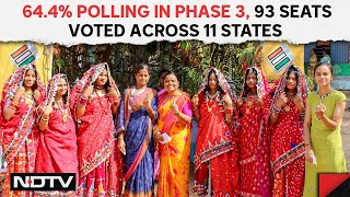 3rd Phase Voting In Lok Sabha Elections | 64.4% Polling In Phase 3, 93 Seats Voted Across 11 States