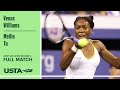 Venus Williams vs. Meilin Tu Full Match | 2001 US Open Round 2