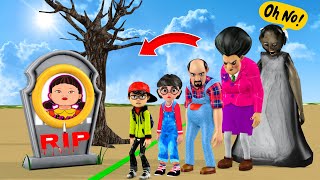 Scary Teacher 3D vs Squid Game Rescue Doll and Baby From Danger Game Animation 5 Times Challenge