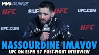 Nassourdine Imavov Rejects Claims of Early Stoppage: 'Absolutely Not' | UFC on ESPN 57