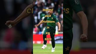 Highest paid Cricketers in PSL 2023 // Most paid players in PSL #shortvideo #shorts #youtubeshorts
