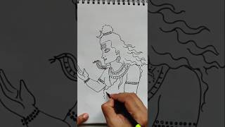 Quick simple and easy drawing of lord Shiva/Shankar bhagwan drawing