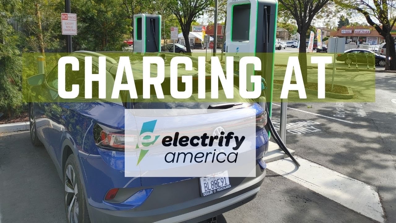 Charging At Electrify America DC Fast Charger - YouTube