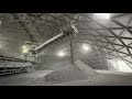 AMECO Group - Circular Storage System with Bed Blending Storage for Limestone handling (timelapse)