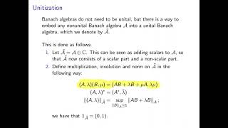 C*-algebras 3: Unitization