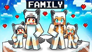 Having a ICE DIREWOLF FAMILY in Minecraft!