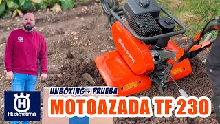 A prueba la MOTOAZADA HUSQVARNA TF 230 | Unboxing y trabajo en campo