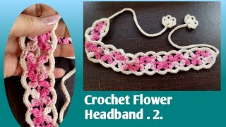 Ctochet Flower Headband. 2. #crochetheadband