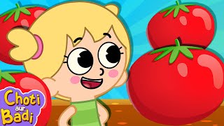 🍅 Aha Tamatar Bade Mazedar 🍅 | Hindi Rhymes For Kids | Choti Aur Badi