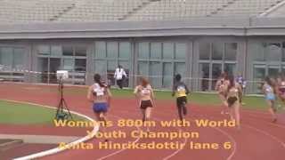 Womens 800m with World Youth Champion A.Hinriksdottir European Champions Clubs Cup 24-05-2014