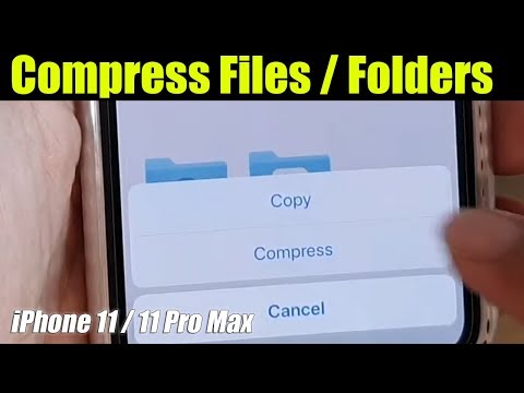 iPhone 11: How to Compress Files / Folders in Files App