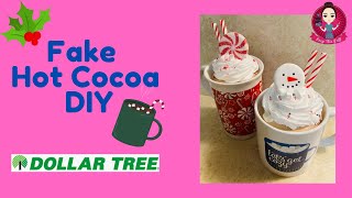 Fake Hot Cocoa DIY - Dollar Tree