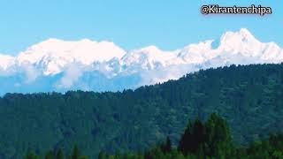 Kanchanjungha mountain view from Nokdara Tenchipa homestay.