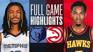 GRIZZLIES at HAWKS | FULL GAME HIGHLIGHTS | December 23, 2023