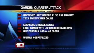 Police search for armed men wanted for attacking a woman at a Vigo County apartment complex