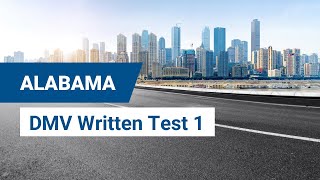 2024 Alabama DMV Written Test #1