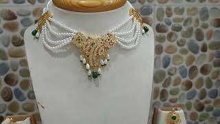 Jadau Rajputi Chik Set New Design Rajasthani Jewellery