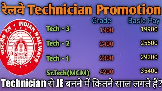 Technician ka Promotion kese hota hai / रेलवे टेक्निशियन का प्रमोशन कितने साल बाद होती है l💐🥀🌹🌷🍃🌅🦚..