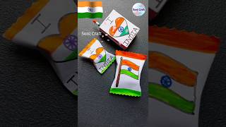 Indian flag craft🇮🇳✨#artandcraft #republiccraft #art #shortvideo #ytshorts