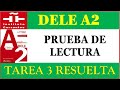 DELE A2 PRUEBA LECTURA TAREA 3