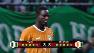 live Nigeria vs Côte d'Ivoire - Penalty Shootout | FINAL African Cup of Nations 2023 | PES Gameplay